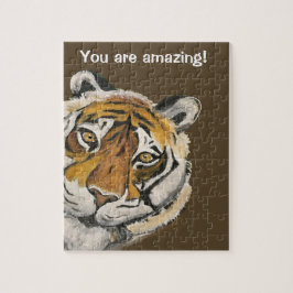 Tai Chi Tiger Amazing Face Sjabloon Legpuzzel
