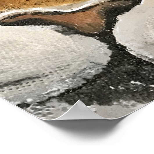 Tai Chi Tiger Amazing Face Sjabloon Poster (Hoek)