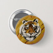 Tai Chi Tiger & Grace Ronde Button 5,7 Cm (Voorkant /achterkant)