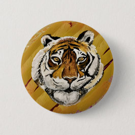 Tai Chi Tiger symbolisch Ronde Button 5,7 Cm