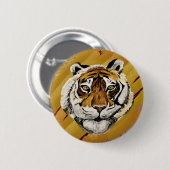 Tai Chi Tiger symbolisch Ronde Button 5,7 Cm (Voorkant /achterkant)