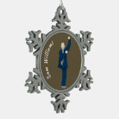 Tai Chi Tin Sneeuwvlok Ornament (Links)