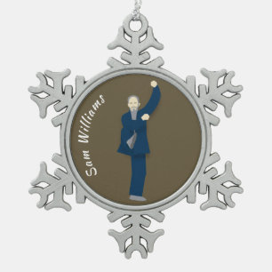 Tai Chi Tin Sneeuwvlok Ornament