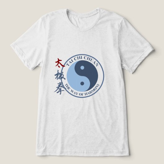 Tai Chi Tri-Blend Shirt (Design voorkant)