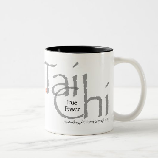 Tai Chi 'True Power'-Mok Tweekleurige Koffiemok (Rechts)