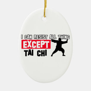 Tai chi vechtontwerp keramisch ornament