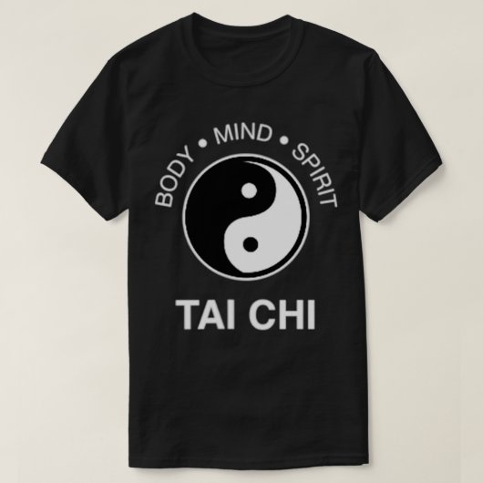 Tai Chi voor Mind Body Wellness Yin Yang T-shirt (Design voorkant)