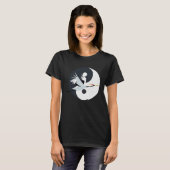 Tai Chi White Crane Yin Yang Qi Gong Chinese White T-shirt (Voorkant volledig)