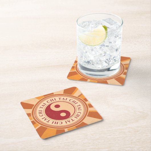 Tai Chi Yin Yang Kartonnen Onderzetters (Insitu)