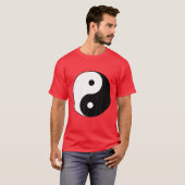 Tai Chi Yin Yang Symbol Hippie / Peace Balance Phi T-shirt (Voorkant volledig)