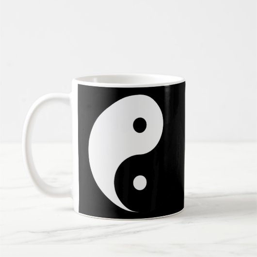 Tai Chi Yin Yang Symbol Hippie Peace Balance Philo Koffiemok (Links)