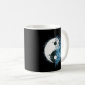 Tai Chi Yin Yang Water Flow State Mediteren Harmon Koffiemok (Voorkant rechts)