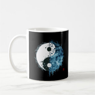 Tai Chi Yin Yang Water Flow State Mediteren Harmon Koffiemok