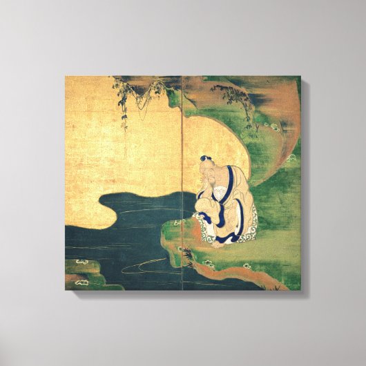 Tai Gong Wang door Ogata Korin Canvas Afdruk (Voorkant)