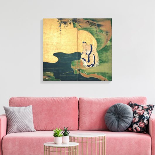 Tai Gong Wang door Ogata Korin Canvas Afdruk (Insitu (Woonkamer))