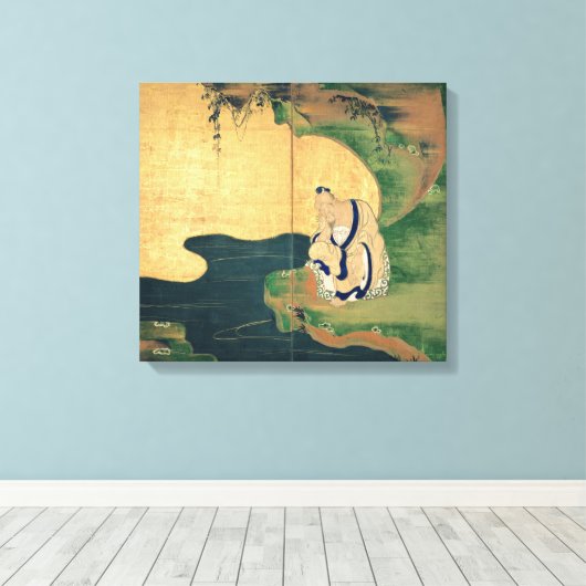 Tai Gong Wang door Ogata Korin Canvas Afdruk (Insitu (Houten vloer))