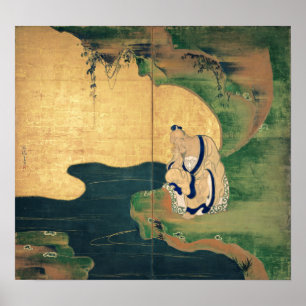 Tai Gong Wang door Ogata Korin Poster