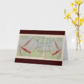 Tai het Wenskaart van de Chi Kaart (Gele Bloem)