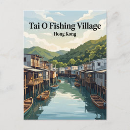 Tai O Vissersdorp Hong Kong Briefkaart