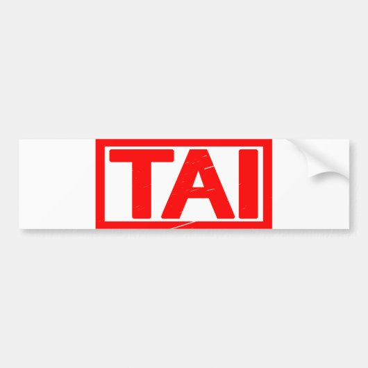 Tai Stamp Bumpersticker (Voorkant)