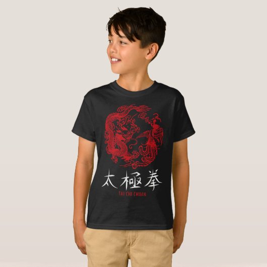 Taichi Master Tai Chi Chi Chinese Meditation Mar T-shirt (Voorkant volledig)