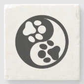 Taichi Paws Stenen Onderzetter (Voorkant)