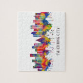 Taichung City Taiwan Skyline Legpuzzel (Verticaal)