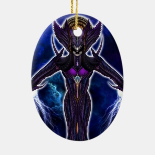 Taidushan Empress Chinsisha Keramisch Ornament (Achterkant)