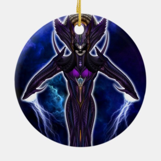 Taidushan Empress Chinsisha Keramisch Ornament (Achterkant)