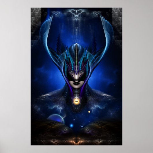 Taidushan Sai Shadow Blue Archival Poster (Voorkant)