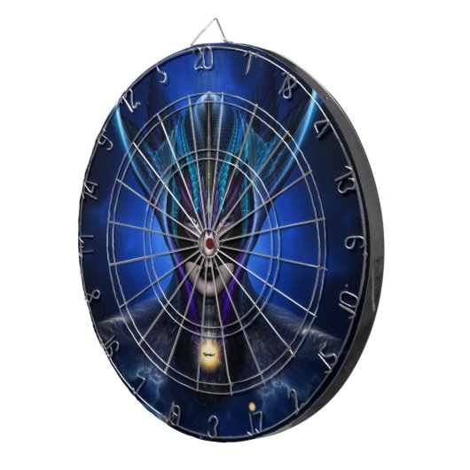 Taidushan Sai Shadow Blue Dartboard Dartbord (Voorkant Rechts)