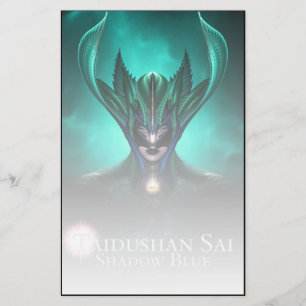 Taidushan Sai Shadow Blue Emerald Light Stationery Briefpapier