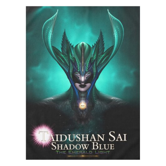 Taidushan Sai Shadow Blue Emerald Light Tablecloth Tafelkleed (Voorkant)