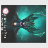 Taidushan Sai Shadow Blue Emerald Light Wrapping Cadeaupapier (Vlak)