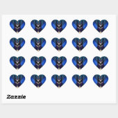 Taidushan Sai Shadow Blue Heart Stickers (Vel)