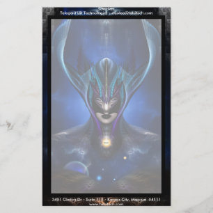 Taidushan Sai Shadow Blue Stationery Briefpapier