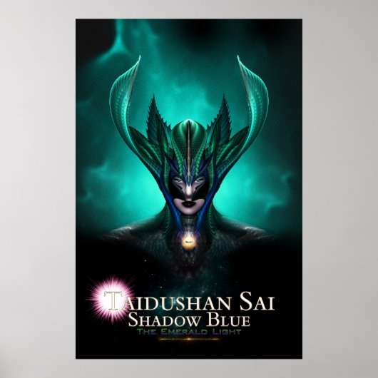 Taidushan Sai Shadow Blue TEL Archival Poster (Voorkant)