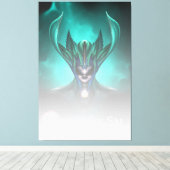 Taidushan Sai Shadow Blue TELGR Canvas Afdrukken (Insitu (Houten vloer))