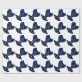 Taidushan Sai Shadow Blue Wrapping Paper Cadeaupapier (Vlak)