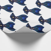 Taidushan Sai Shadow Blue Wrapping Paper Cadeaupapier (Hoek)