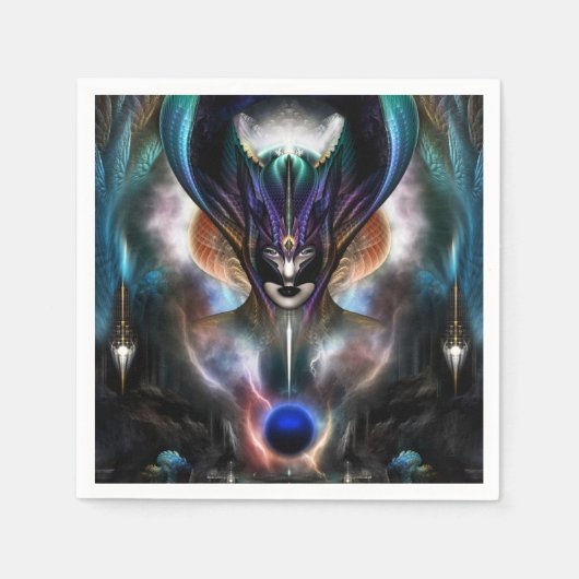 Taidushan sai Spirit of Power WD Paper Napkins Servetten (Voorkant)