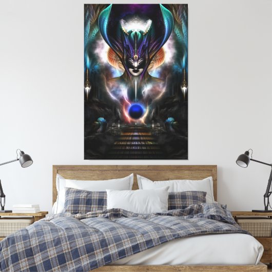Taidushan Sai Spirit Power WD Canvas print (Insitu (Slaapkamer))