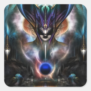 Taidushan Sai Spirit Power WD Vierkante Sticker