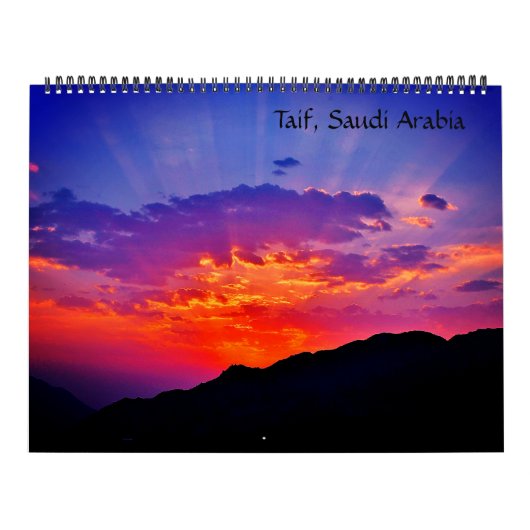 Taif, Saudi-Arabië Kalender (Hoes)