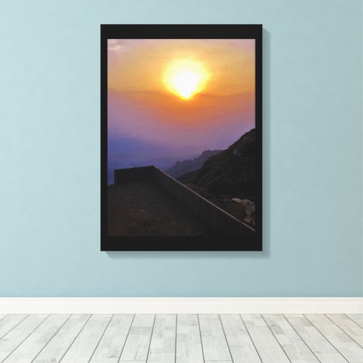 Taif Sunset Canvas Afdruk (Insitu (Houten vloer))