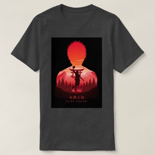 Taiga Kagami Kuroko Basuke T-shirt (Design voorkant)