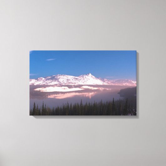 Taiga (Ochtend) Canvas Afdruk (Voorkant)