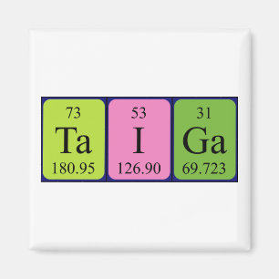 Taiga periodieke tabelnaam magneet
