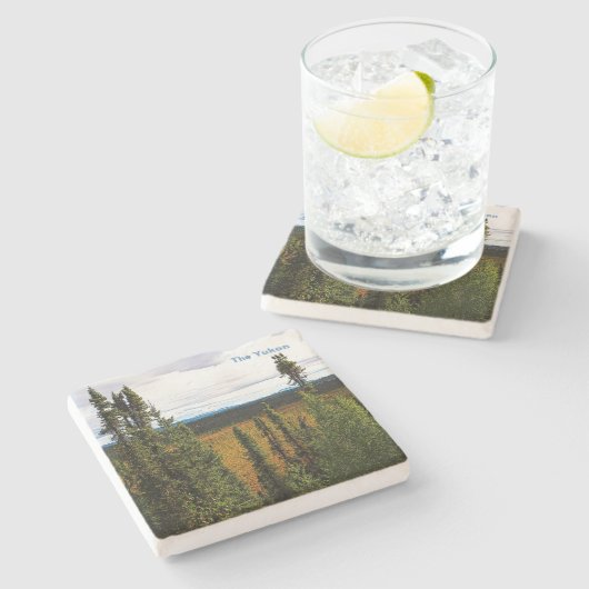 Taiga Summer Stenen Onderzetter (Zijkant)