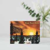 Taiga Sun Briefkaart (Staand voorkant)